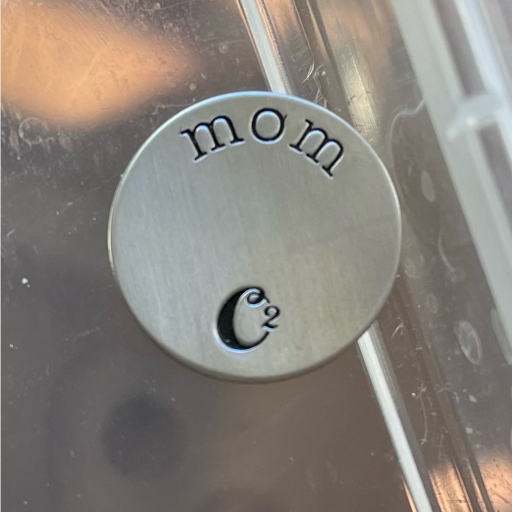 Origami Owl small silver Mom plate